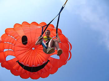 parasail in the air