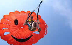 Parasailing Off Holiday Isle Beach